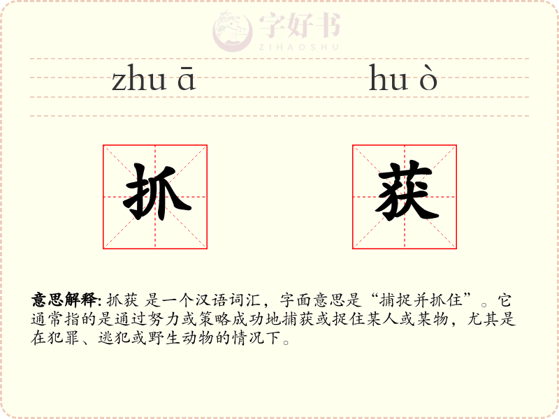 抓获