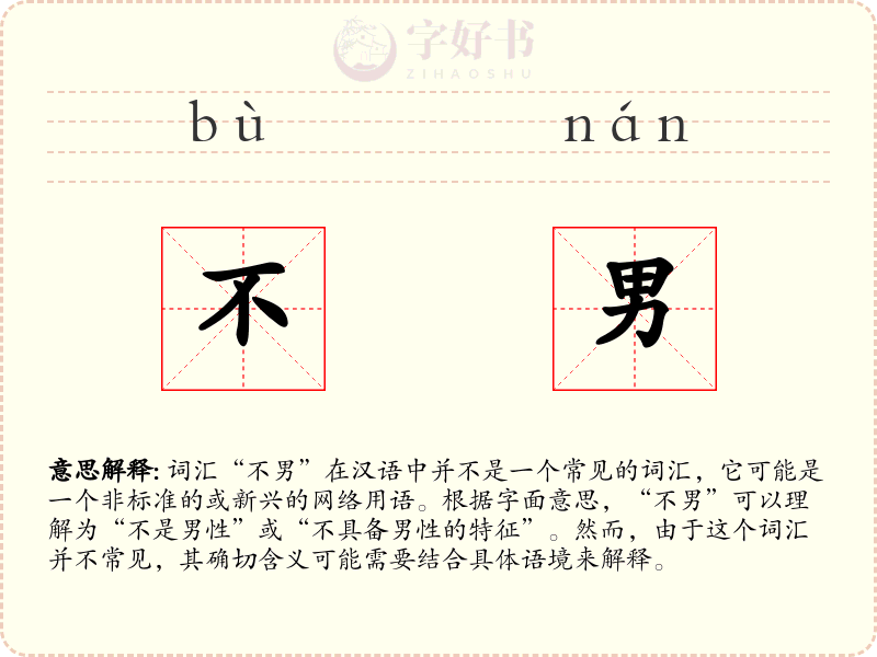 不男