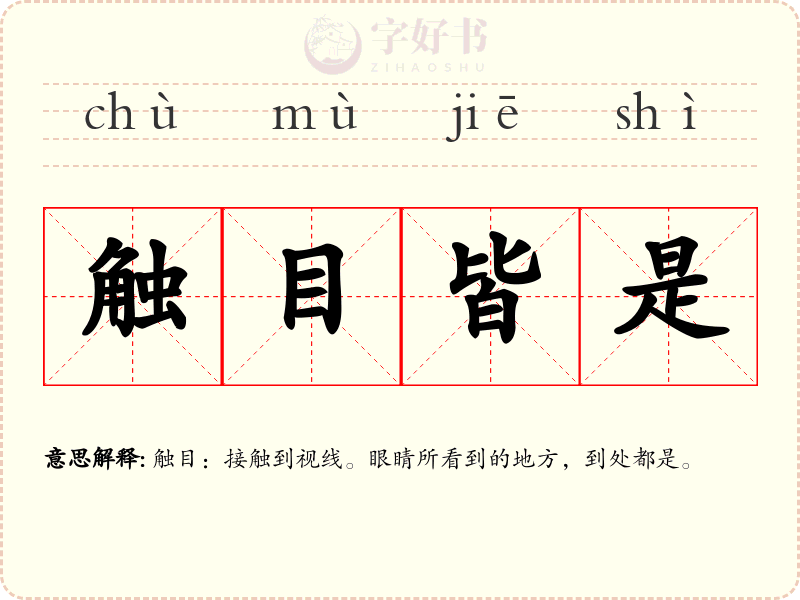触目皆是