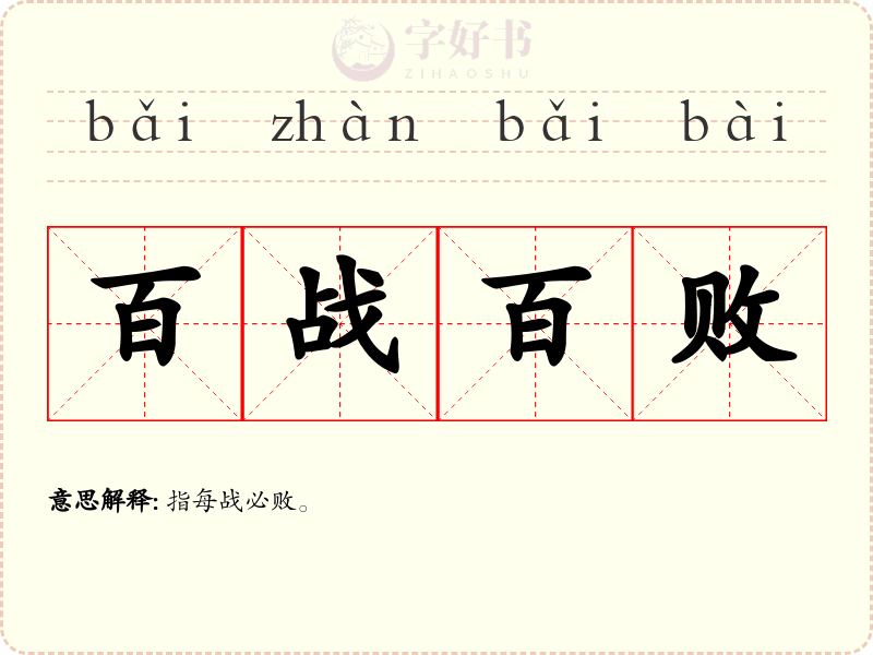 百战百败