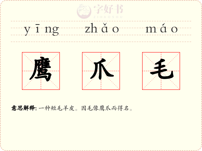 鹰爪毛