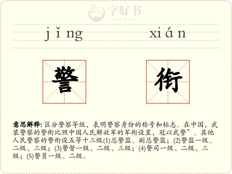 警衔