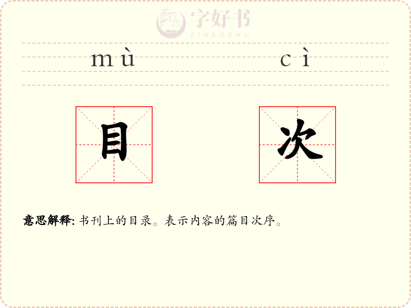 目次