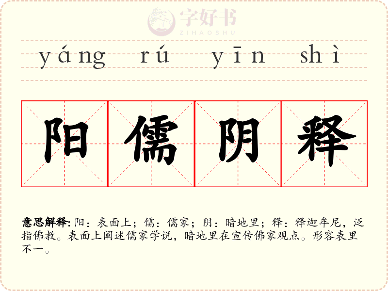 阳儒阴释