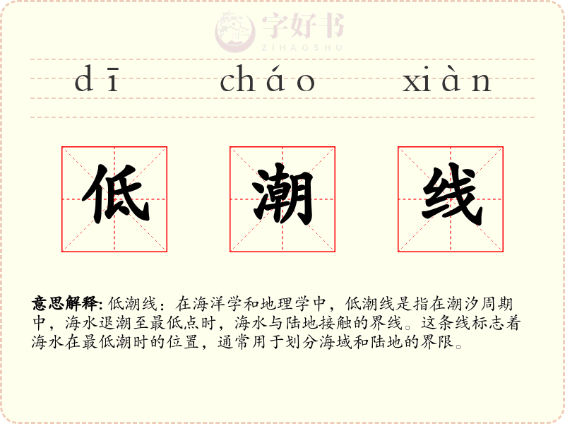 低潮线