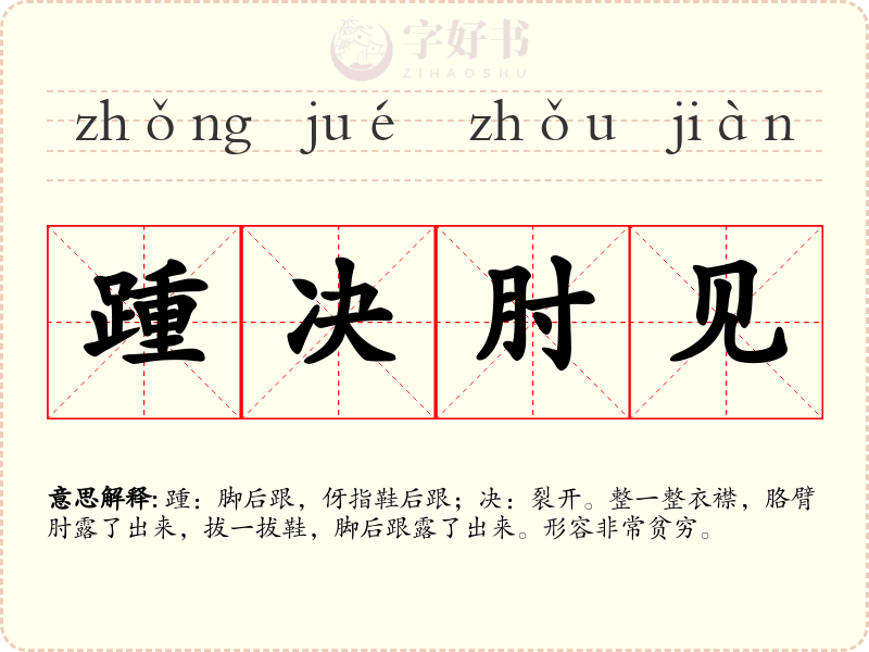 踵决肘见