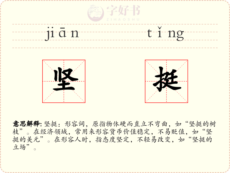 坚挺