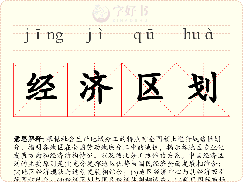 经济区划