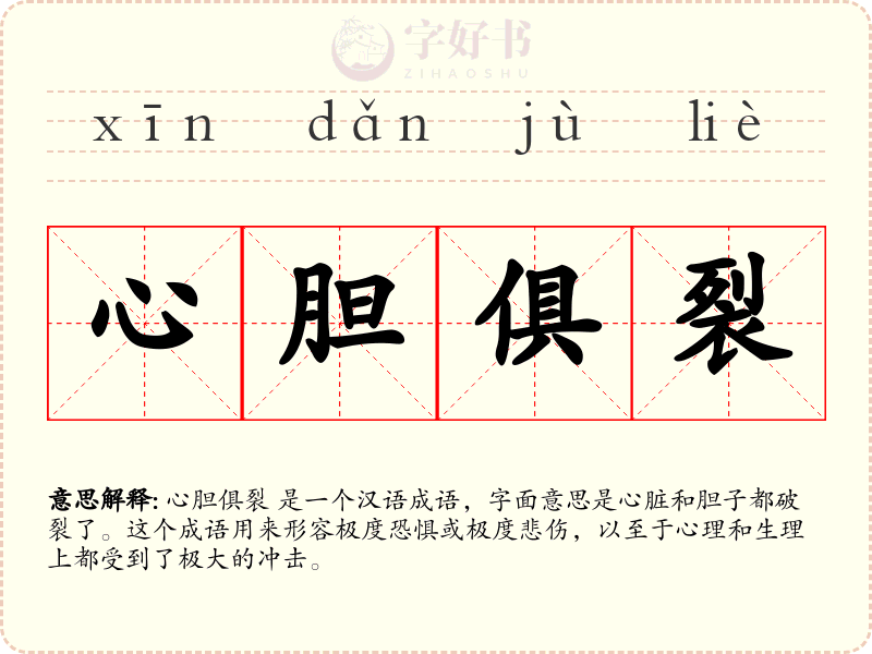 心胆俱裂