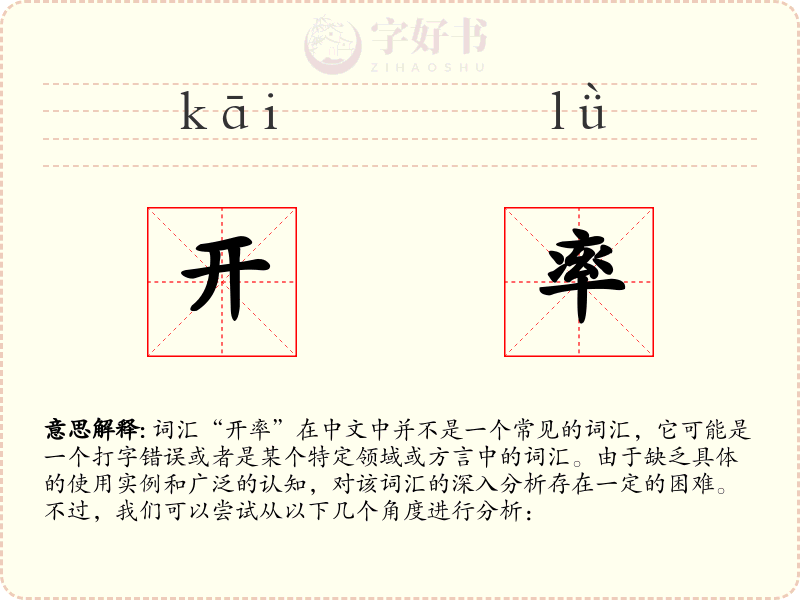 开率
