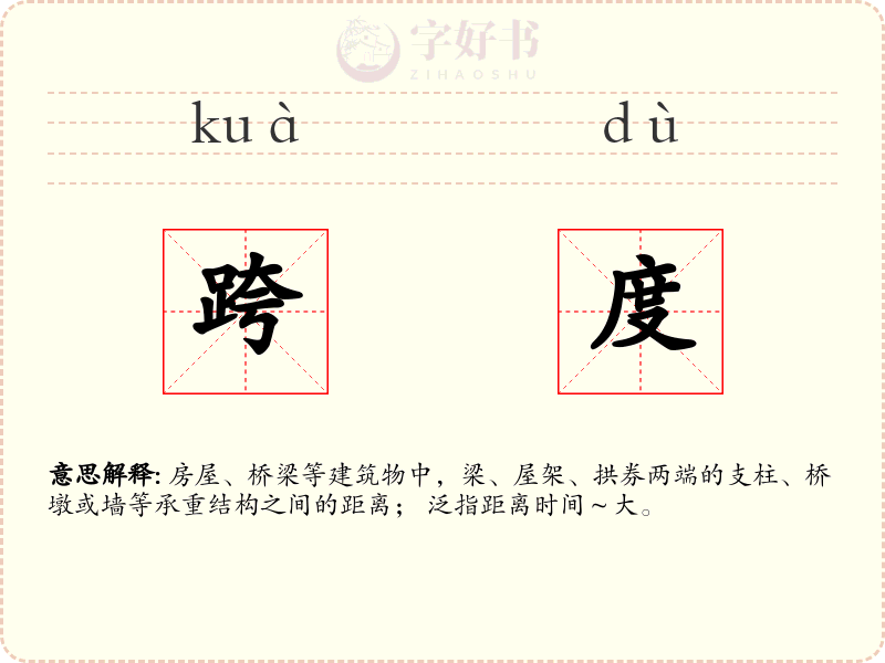 跨度