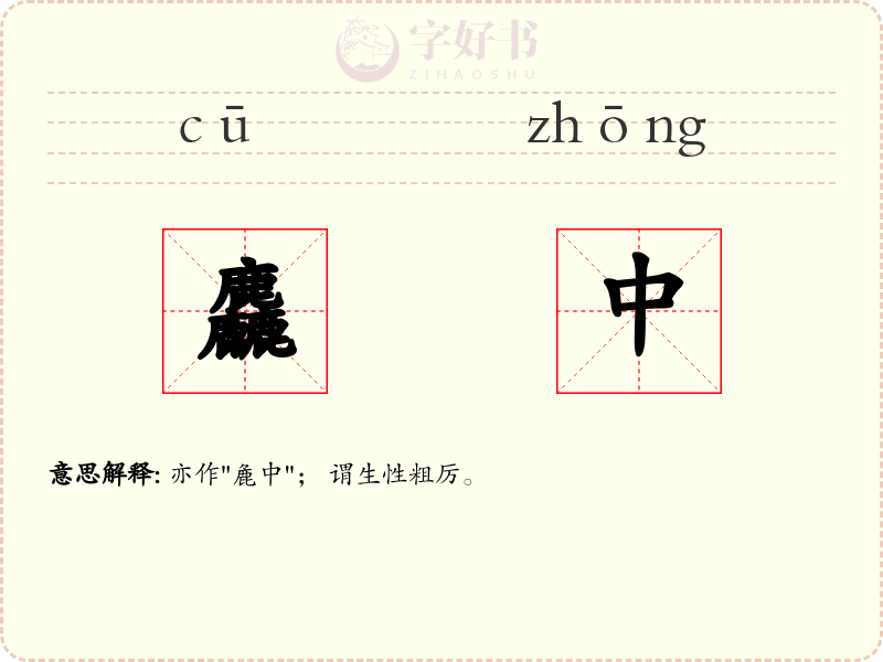 麤中
