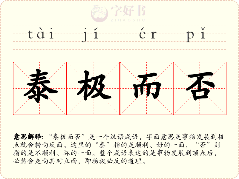 泰极而否