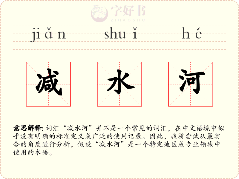 减水河