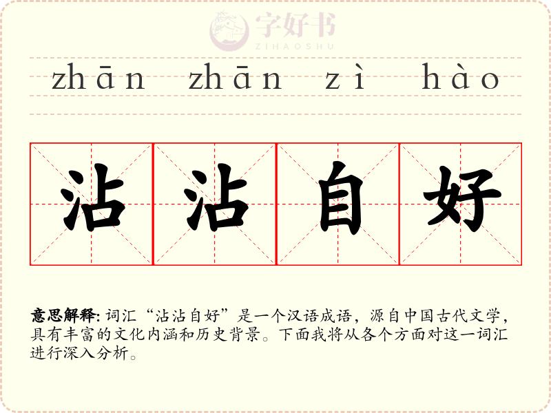 沾沾自好