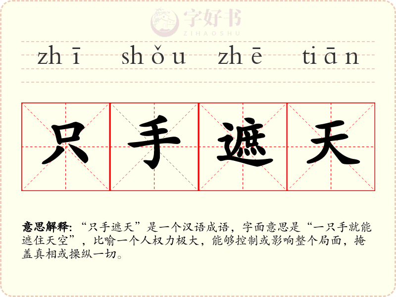 只手遮天