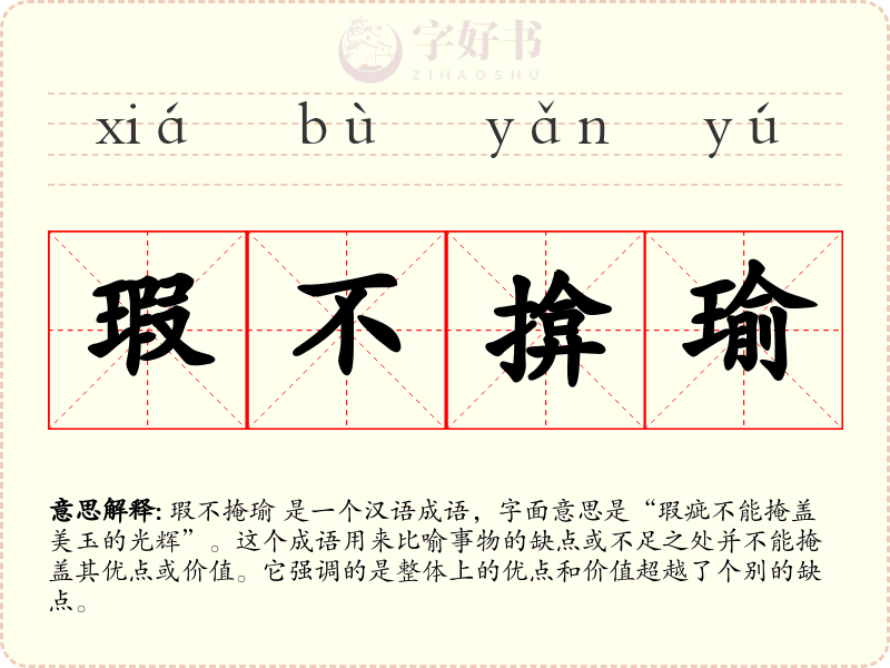 瑕不揜瑜