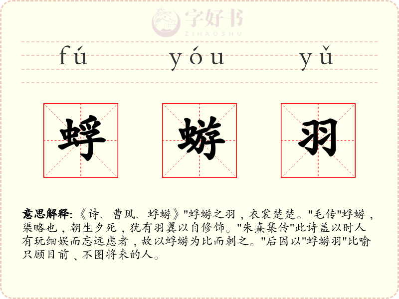 蜉蝣羽