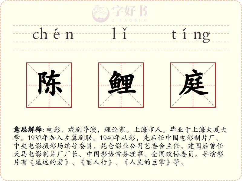 陈鲤庭