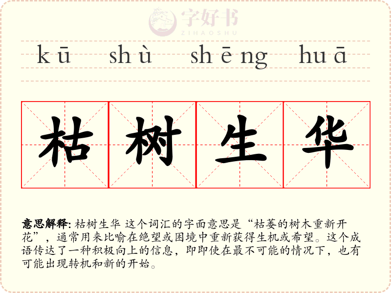 枯树生华