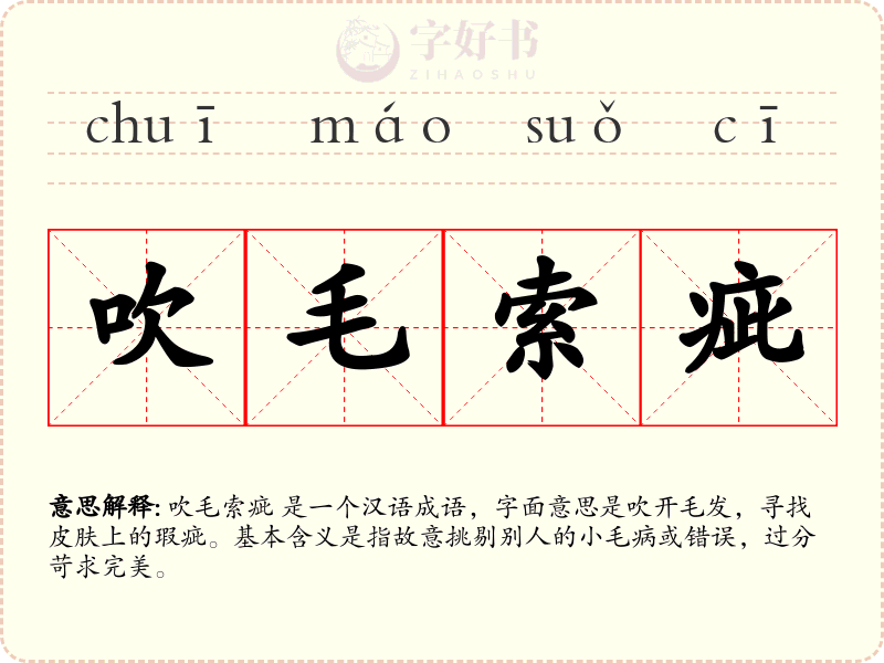 吹毛索疵