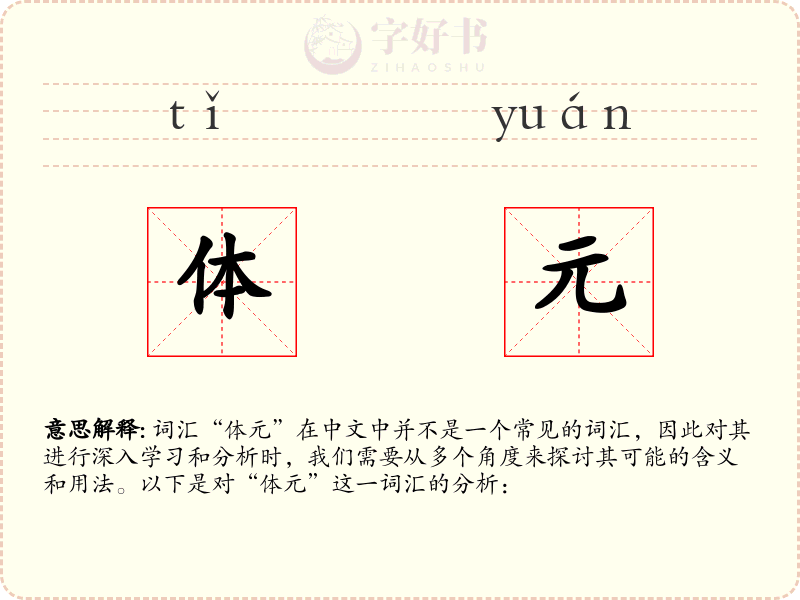 体元