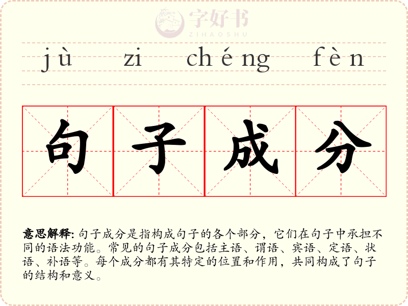 句子成分