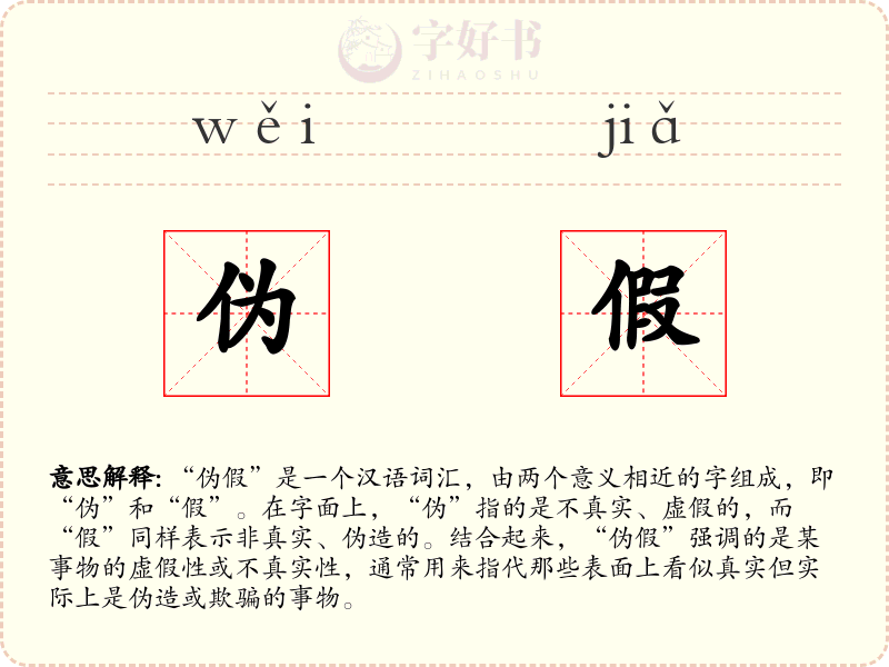 伪假