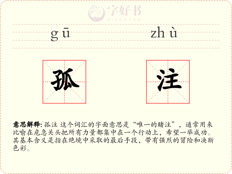 孤注