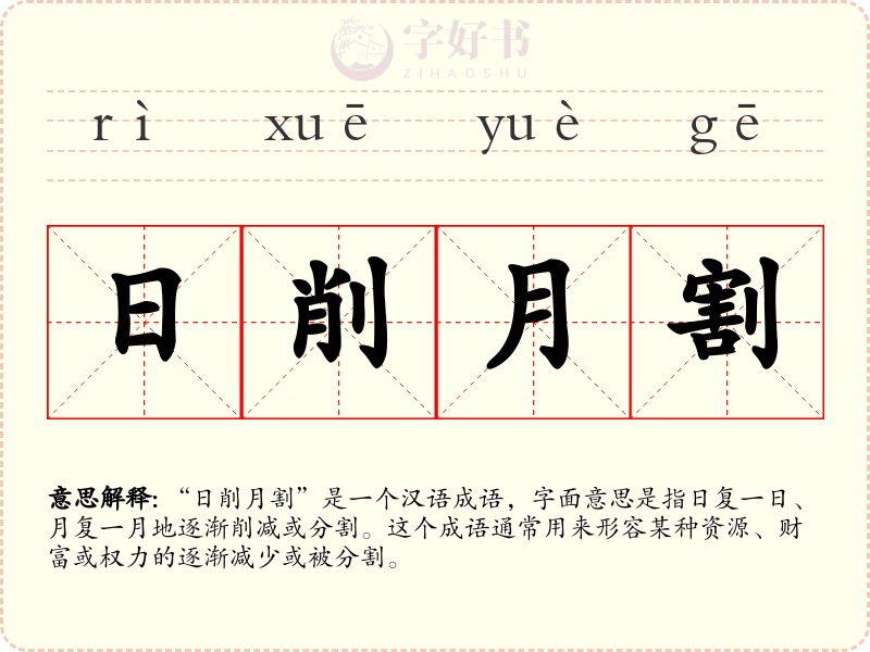 日削月割