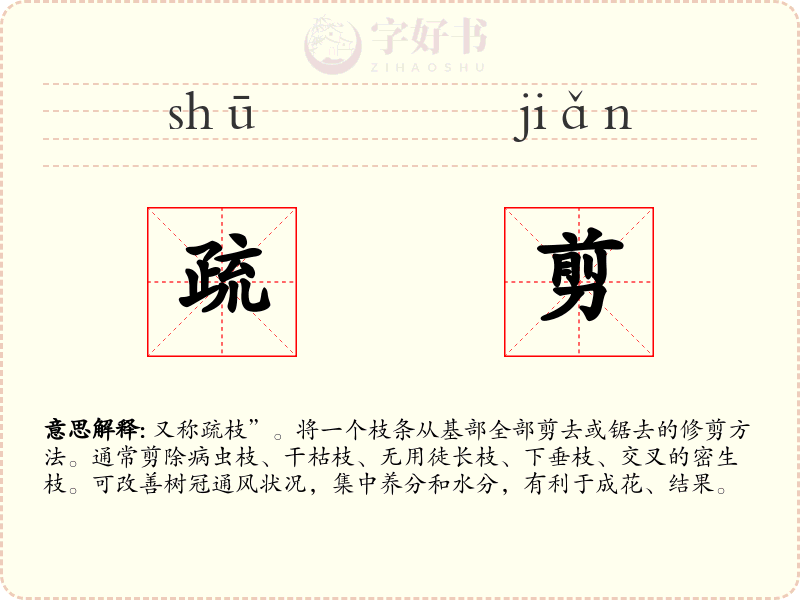 疏剪