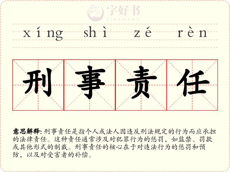 刑事责任