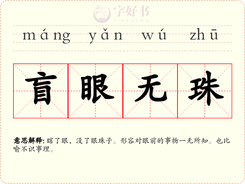 盲眼无珠