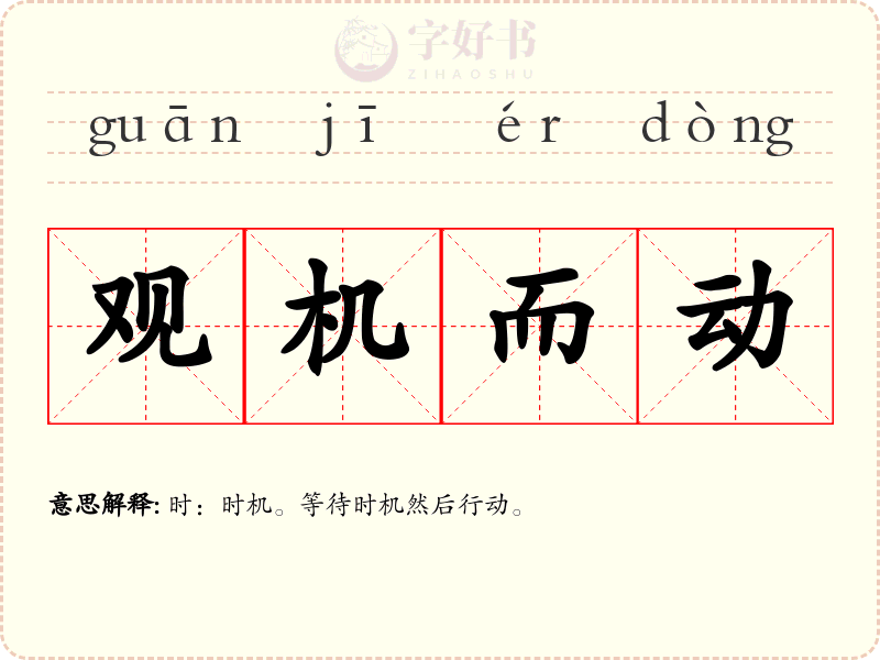 观机而动