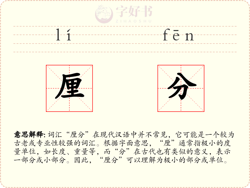 厘分