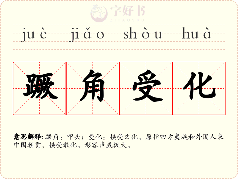 蹶角受化