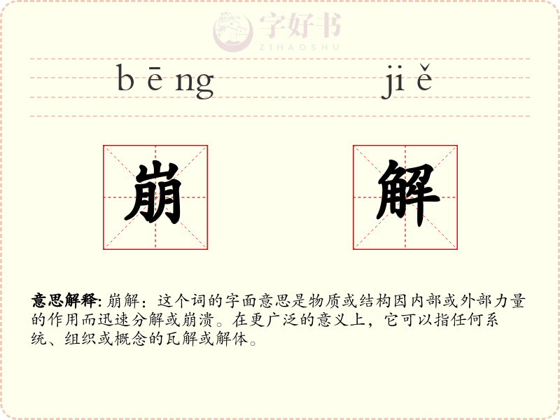 崩解