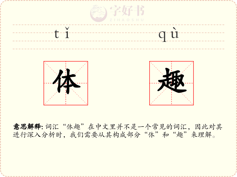 体趣