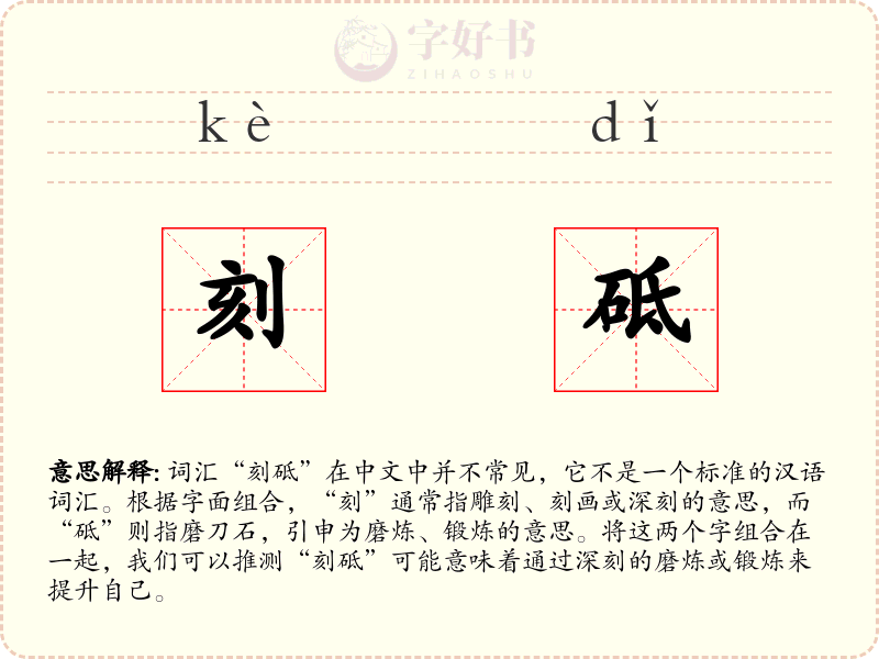 刻砥