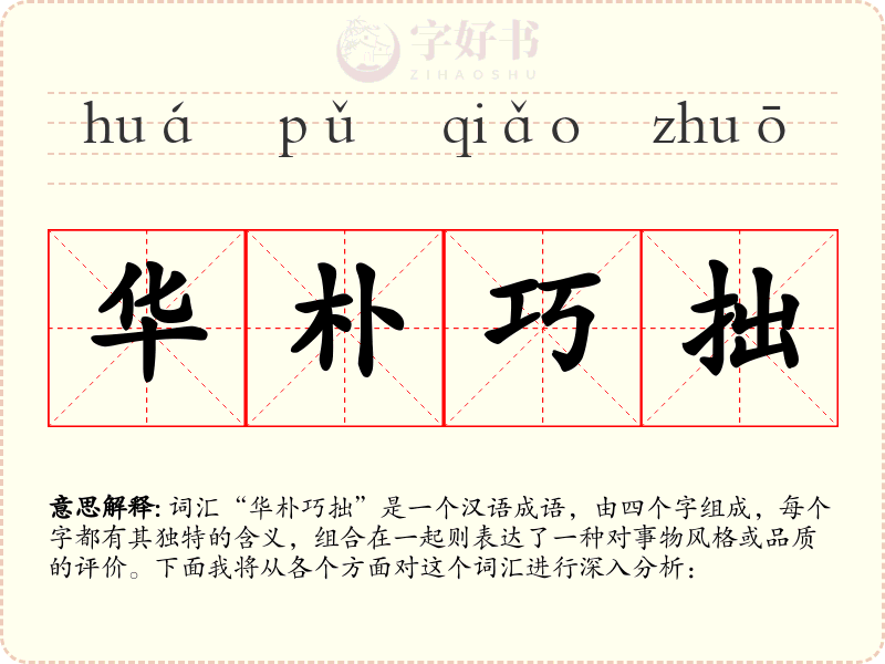 华朴巧拙