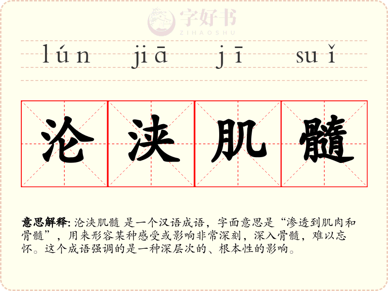 沦浃肌髓