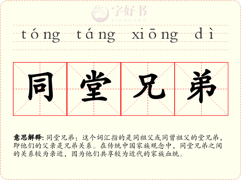 同堂兄弟