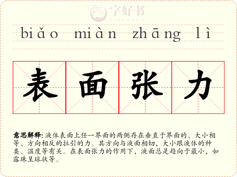 表面张力
