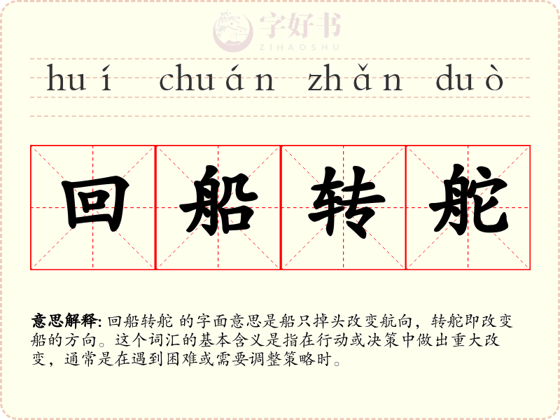 回船转舵