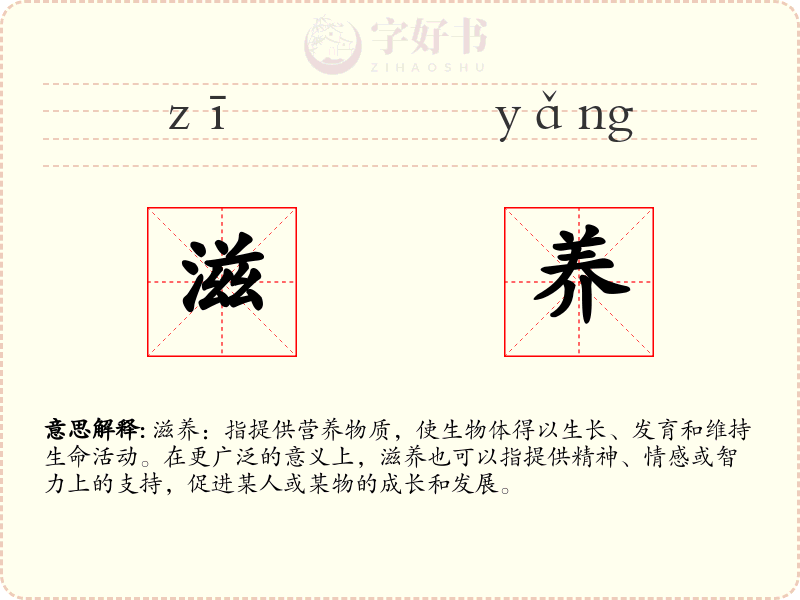 滋养