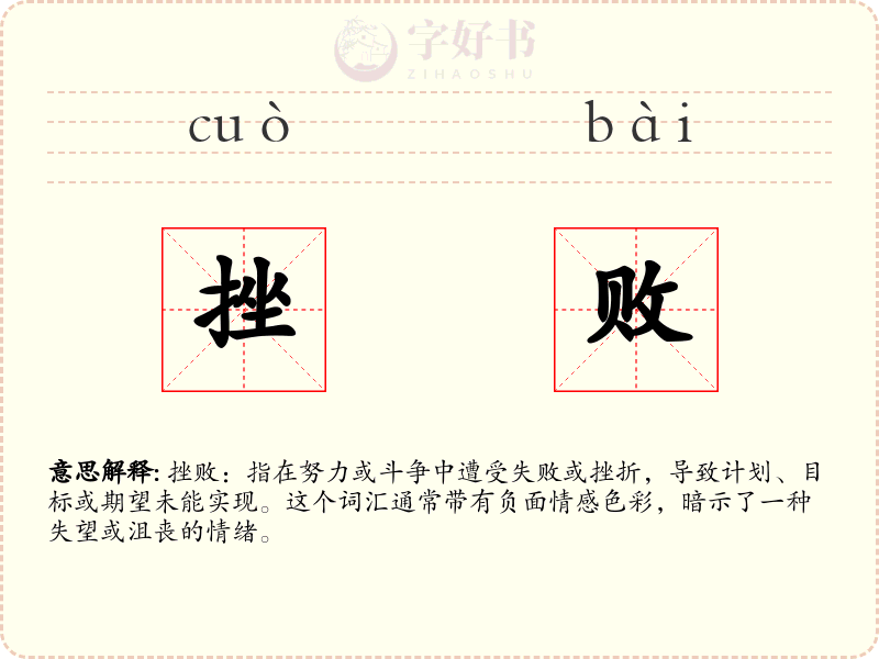 挫败