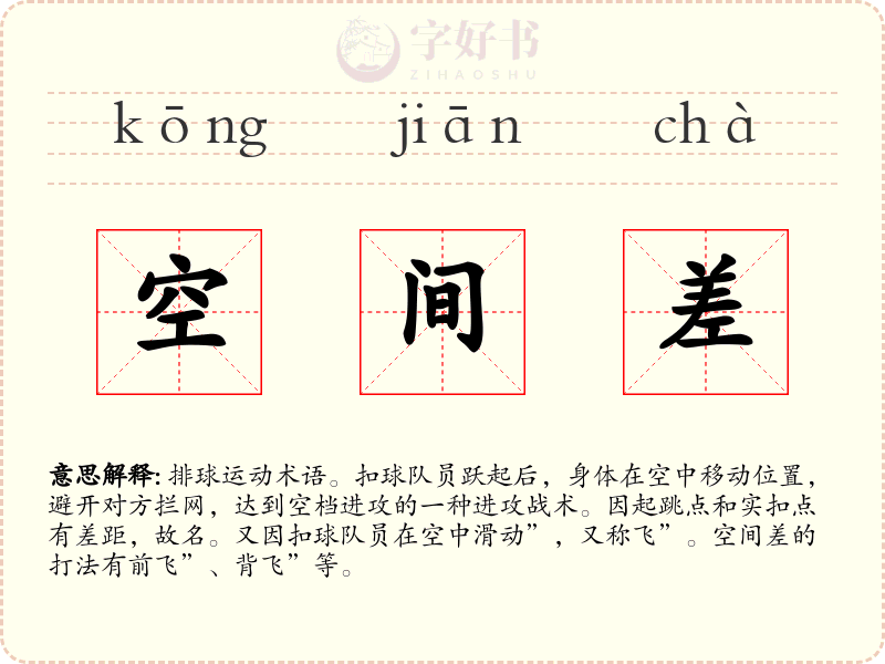 空间差