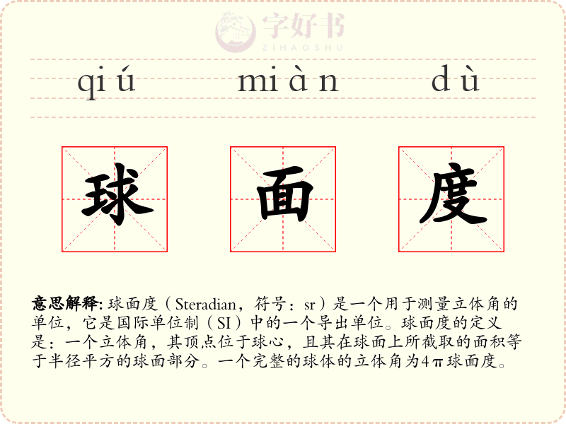 球面度