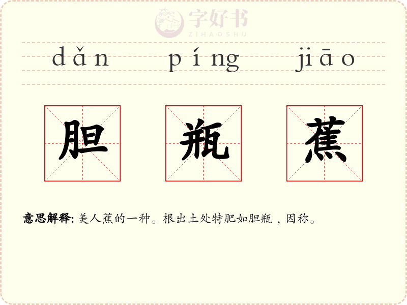 胆瓶蕉