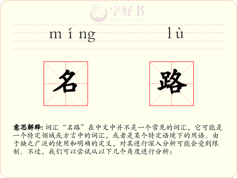 名路